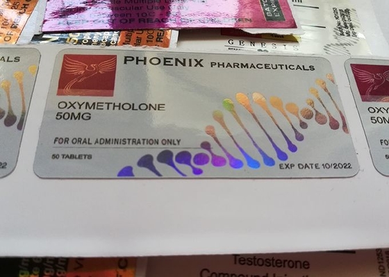 피닉스 Pharmacetical 주입 레이저 홀로그램 Materail를 가진 주문 작은 유리병 상표