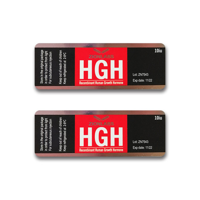 HG 호르몬 홀로그램 10ml 바이알 유리 바이알 라벨