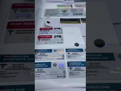 다채색 처방병 병 라벨 매트 라미네이팅 골드 포일 종이 재료