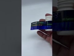 반짝이는 표면 마무리 구강 사용자 지정 의약품 병 라벨 산업용 화학 저항성