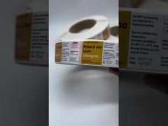 아나워 옥산드롤론 구강 약 Tablet 라벨 수질 맞춤형 크기 종이 라벨