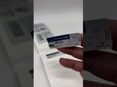 강한 접착성 비닐 10ml 플라스크 라벨 테스토 E 브랜드 나노 실험실