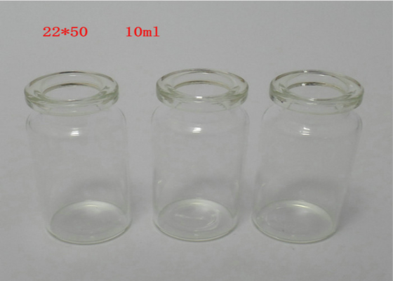 Clear 10ml Vial Glass Bottle Rubber Stopper Sealing For vial Injection