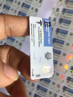 제조사 브랜드 스티커 티르제파티드 2ml 병 펩타이드 라벨 및 상자