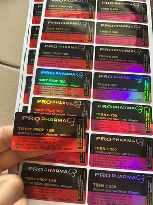 테스토 프로피오네이트 100mg 홀로그램 레이저 10ml 유리 병