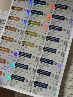 테스트 프로피오네이트 셀프 접착제 약국 10ml 병 라벨