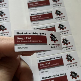 Retatrutides  5mg White Pvc Small Vials Labels