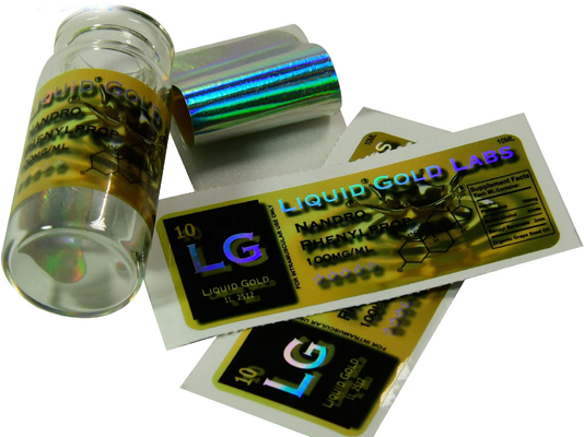 작은 유리병을 위한 액체 금 실험실 레이저 10ml 작은 유리병 상표