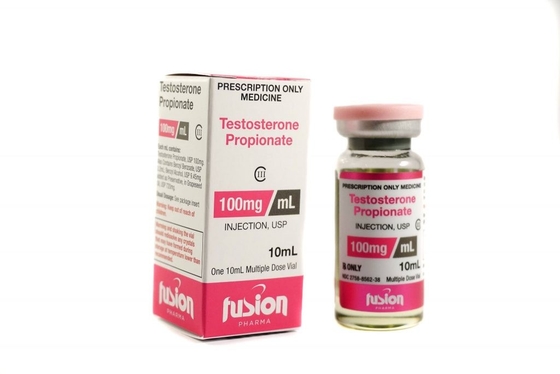 다양한 제품 이름과 색상과 함께 Fusion Pharma 10ml 수포의 홀로그래픽 라벨