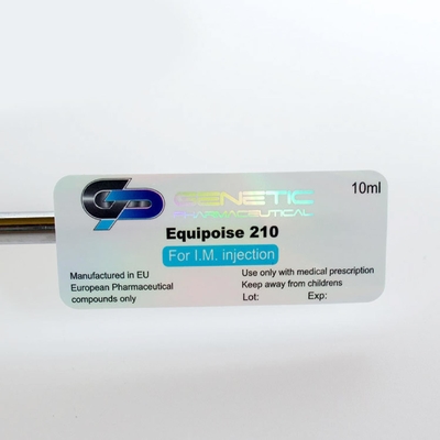 RX 10ml 병 라벨 은 엽록소 금속화 스티커 인쇄 무료 디자인 서비스