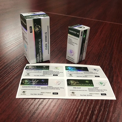 시험 프로피오나트 주사 약품 유리 병 라벨 25x60mm 레이저 홀로그램 물질