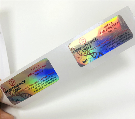 Cyp 250mg 접착 스티커 홀로그래픽 사용자 지정 인쇄 라벨 10ml 수포 라벨