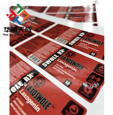 MK677 이부타모렌 스테로이드 태블릿 구강 태블릿 종이 라벨 맞춤형 사각형 모양