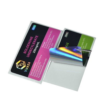 3ml 병 수체 약국 라벨 10ml 스테로이드 병 태그를 위한 롤에 인쇄
