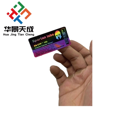 홀로그램 레이저 10ml 테스토스테론 주사 오일 병을 위한 플라스크 라벨