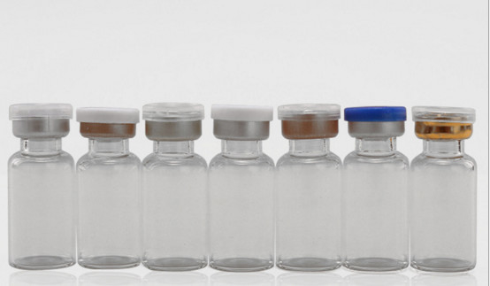 스테로이드 주입 기름을 위한 뚜?? 과 막대기를 가진 선명한 갈색 10ml 유리 병