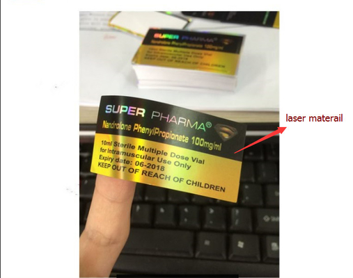 신디자인 홀로그램 테스트 Cyp 10ml 접시 라벨 금색 라인 라벨