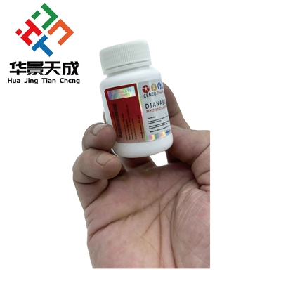 메탄드로스텐돌론 10mg 100 태블릿 홀로그램 맞춤형 알약 병 라벨