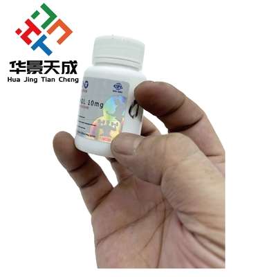메탄드로스텐돌론 10mg 100 태블릿 홀로그램 맞춤형 알약 병 라벨