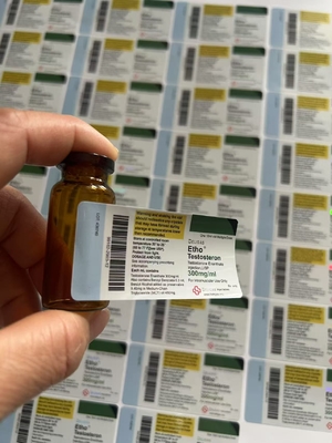 테스트 E 10ml 바이올린 접착식 병 라벨 사용자 지정 브랜드