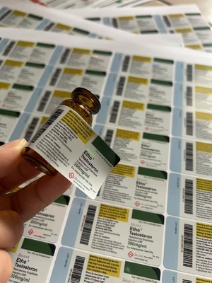 테스트 E 10ml 바이올린 접착식 병 라벨 사용자 지정 브랜드