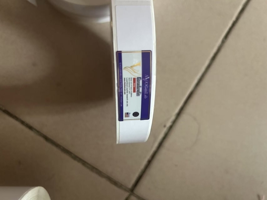 2ml 플라스크 라벨은 다른 펩타이드 제품에 대한 둥근 금 인쇄