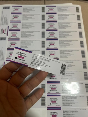 아나드롤 구강 약 Tablet Labels 종이/ PET/ PVC 물질 50mg 플라스틱 병
