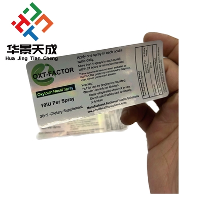 아나바르 5mg 알약 병 라벨 태블릿 구강 라벨 홀로그램 재료 인쇄 방수