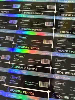 L-카르니틴 500mg/ml 30ml 바이알 라벨 맞춤형 로고 및 디자인