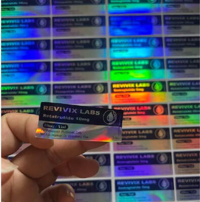 레타트루타이드 10mg 맞춤형 로고 및 디자인 3ml 바이알 라벨
