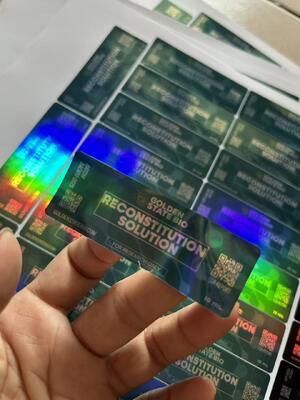 재구성 용액 제약 유리 바이알 라벨 10ml 바이알 라벨