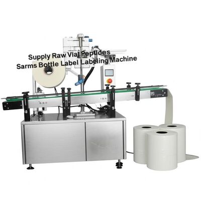 원료 바이알 펩타이드 사름스 병 스티커 라벨링 기계 방수 기능 예 부드러운 라벨링 공정을 위해 최적화됨