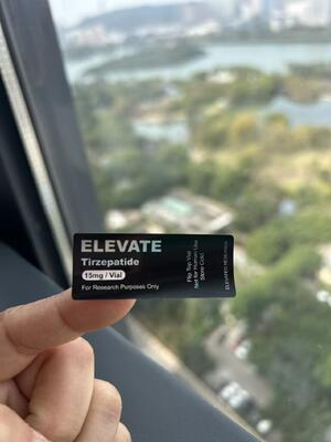 KLOW mix Gold logo with black background 2ml vial labels self adhesive labels