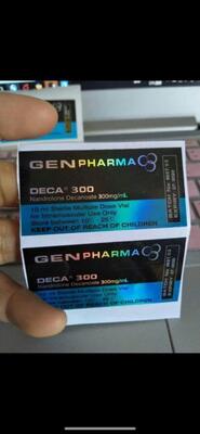 10ml Test E 250 근육질 남성 로고 레이저 재료 라벨