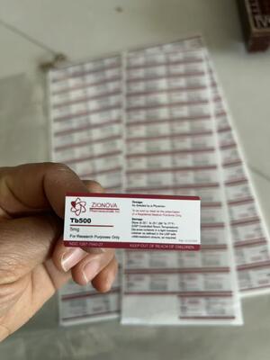 TB500 2ML 2ML 펩타이드 바이알 라벨 (흰색 PVC 소재)