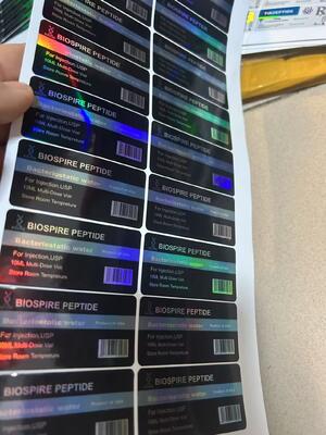 빛나는 효과와 함께 모호한 300ml 10ml 투여병약 라벨