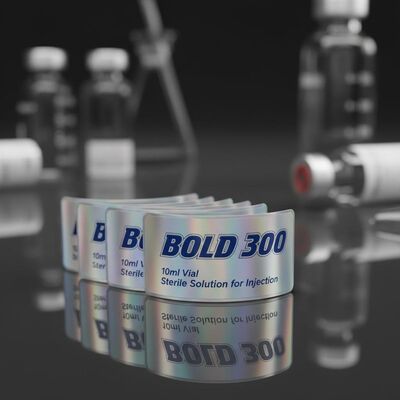 빛나는 효과와 함께 모호한 300ml 10ml 투여병약 라벨