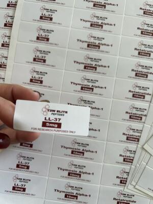 Reta trutide 5mg Small Clear Glass Vials Labels