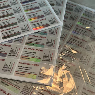 프리모볼란 100mg/mg 인스트라 머신 투여 10ml 병 라벨