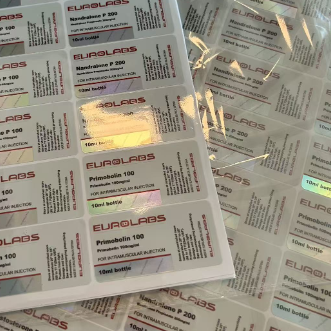 프리모볼란 100mg/mg 인스트라 머신 투여 10ml 병 라벨