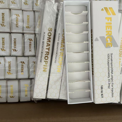 주문을 받아서 만들어진 크기 광택 있는 끝 10vials 3ml 건조한 분말을 위한 방수 펩티드 작은 유리병 상자