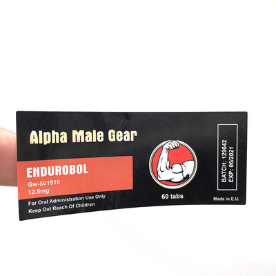 OEM 방수 및 내구성 10ml 작은 유리병 라벨 강한 접착 이동식