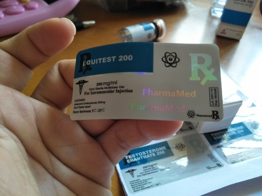 Equitest 10Ml PP 광택 있는 박판을 가진 자필 유리제 작은 유리병 상표