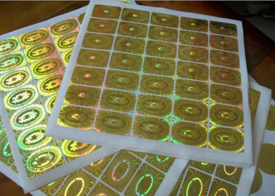 둥근 원형 안전 홀로그램 스티커 영원한 접착성은 방수 처리합니다