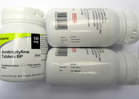 약병 지시 애완 동물 물자를 가진 광택 있는 끝이 주문 작은 유리병에 의하여 레테르를 붙입니다