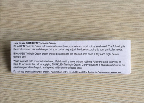 주입 시험을 위한 작은 유리병 기름 해결책의 약 포장 삽입 인쇄