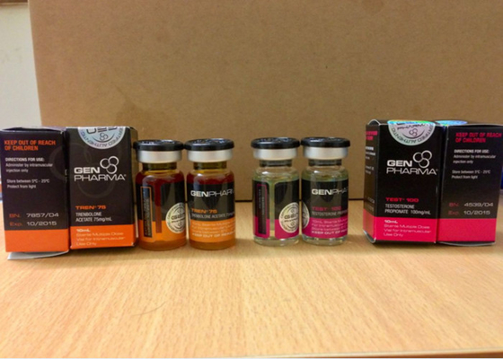 주문 인쇄 방수 10ml 작은 유리병 상표/스테로이드 병 상표 및 상자