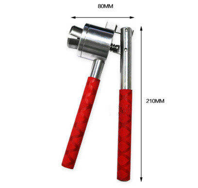 알루미늄 플라스틱 모자 수동 작은 유리병 뇌관집게 저용량 주름을 잡는 가동