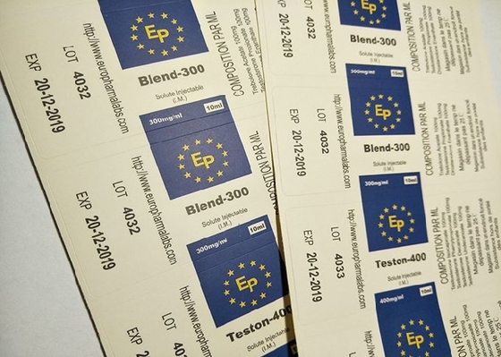 EP 디자인을 위한 매트 끝 박판 종이 약학 병 상표
