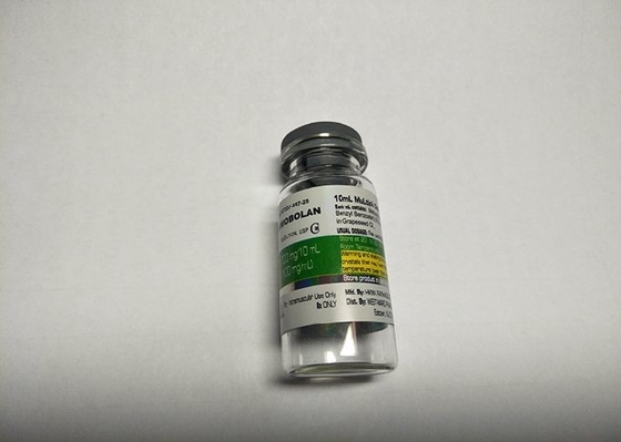 Hkma 디자인을 위한 스티커가 광택 있는 끝 박판 레이저 애완 동물 유리제 작은 유리병에 의하여 레테르를 붙입니다